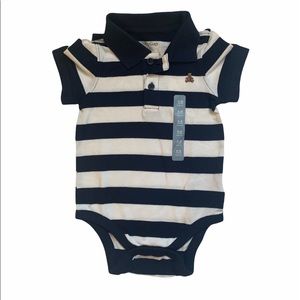 GAP Striped Polo Bodysuit / Onesie